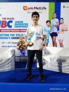 winner in pnb metlife junior badminton championship